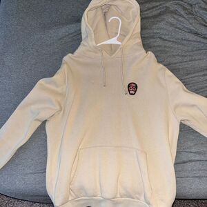 Suspicious Antwerp Tan Classic Skull Hoodie, Size Medium